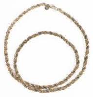 Unisex Chain Hallmarked Sterling and 14K That is Quite Striking