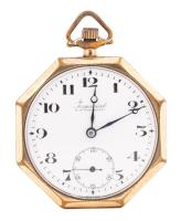 Imperial Non Magnetic Pocket Watch in an Octagonal Sided Case 14K Gold Plated