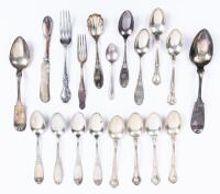 Collection of Sterling Silver and Coin Silver Flatware