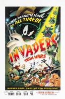 Invaders From Mars! Starring Bugs, Daffy, Elmer, Porky, Marvin, Taz and Yosemite Sam Art Poster Signed by Artist Juan Or