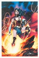 "Wonder Woman: Goddess of Truth" by Jim Lee & Colorist Alex Sinclair. Limited Edition of Only 100 Gicles on Canvas