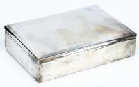 Vintage Men's 800 Silver Jewelry/Trinket Box, Wood Lined