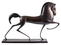 Boris Lovet-Lorski. Etruscan Horse: Patinated Bronze, 1960s