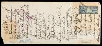 1928 Cleveland Indians, 22 Team Signatures Including Manager Peckinpaugh & HOF, Joe Sewell.
