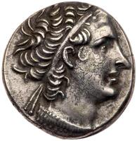Kings of Egypt. Ptolemy XII Neos Dionysos (Auletes), restored 55-51 BC. Silver Tetradrachm