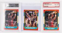 Charles Barkley: 1986 Fleer #7 PSA Grade 8, Plus a Superior Charles Barkley Fleer #7 Beckett grade 8.5.