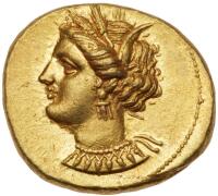 Zeugitania, Carthage. Gold Stater (9.18 g), ca. 350-320 BC