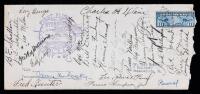 1928 Philadelphia Phillies, 25 Team Signatures Including Hall of Famer, Chuck Klein.