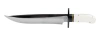 D.E. Friedly, Cody, Wyoming Custom Knife: Large, Gold Nugget, "Dundee" Bowie Knife