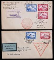 Germany Group Of 2 Zeppelin Flight Covers