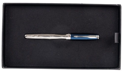 Parker Sonnet Special Edition Silver and Blue Rollerball Pen