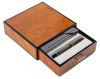 Parker Duofold Chocolate International Pinstripe Fountain Pen Medium Nib