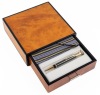Parker Duofold Chocolate Pinstripe Ballpoint Pen