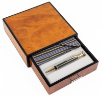 Parker Duofold Chocolate Pinstripe Ballpoint Pen