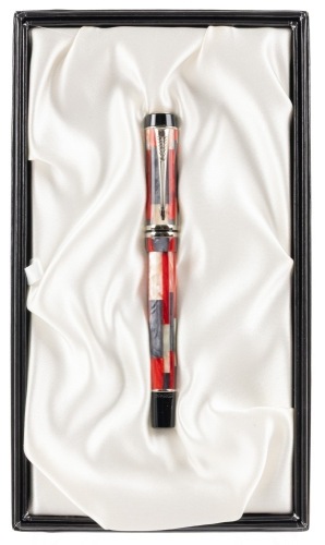 Parker Duofold Red Mosaic Rollerball Pen