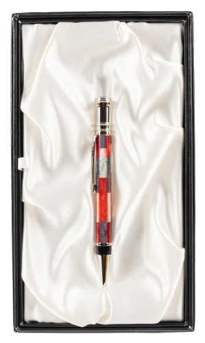 Parker Duofold Red Mosaic Ballpoint Pen