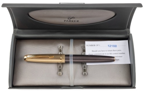 Parker 100 Smoked Bronze Fountain Pen Extra Fine Nib