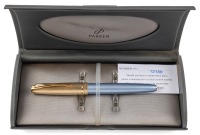 Parker 100 Diamond Blue Fountain Pen Extra Fine Nib