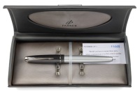 Parker 100 Opal Silver Fountain Pen Broad Nib