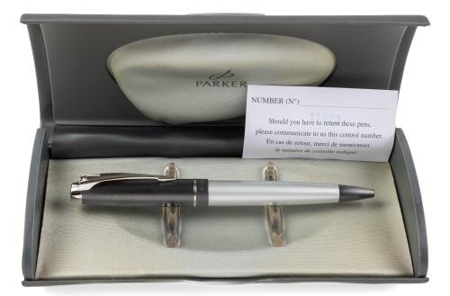 Parker 100 Opal Silver Ballpoint Pen