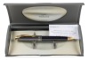Parker 100 Cobalt Black Gold Trim Ballpoint Pen
