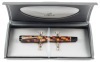 Parker Duofold Amber Check Fountain Pen Medium Nib