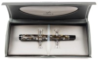 Parker Duofold Green Check Fountain Pen Medium Nib