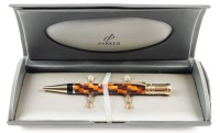 Parker Duofold Amber Check Ballpoint Pen