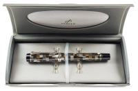 Parker Duofold Green Check Fountain Pen Fine Nib