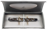 Parker Duofold Green Check Fountain Pen Broad Nib