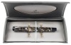 Parker Duofold Green Check Fountain Pen Broad Nib