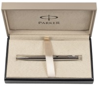 Parker Premier Deluxe Graduated Chiselling Silver Trim Ballpoint Pen