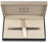 Parker Premier Deluxe Graduated Chiselling Silver Trim Ballpoint Pen