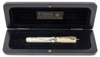 Parker Duofold Pearl and Black Centennial Fountain Pen Fine Nib