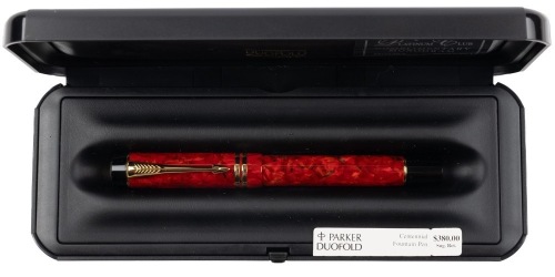 Parker Duofold Jasper Centennial Fountain Pen Fine Nib