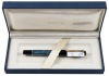 Pelikan M200 Blue Marbled Fountain Pen Medium Gold Plated Steel Nib