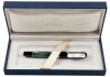 Pelikan M200 Green Marbled Fountain Pen Broad Gold Plated Steel Nib