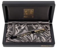 Pelikan M700 Toledo Black and Gold Fountain Pen Medium 18K Nib