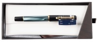 Pelikan M200 Green Marbled Fountain Pen Fine Gold Plated Steel Nib