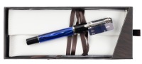 Pelikan M205 Blue Marbeled Fountain Pen Medium Steel Nib