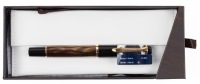 Pelikan M200 Brown Fountain Pen Medium Gold Plated Steel Nib