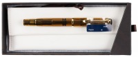 Pelikan M200 Cognac Fountain Pen Medium Gold Plated Steel Nib