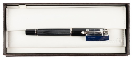 Pelikan M405 Anthracite Black Fountain Pen Medium 14K Nib