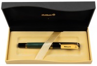 Pelikan M800 Green Striped Fountain Pen Fine 18K Nib