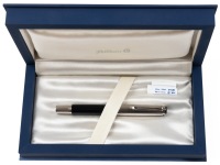 Pelikan M420 Black Silver Fountain Pen Medium 18K Nib