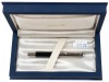 Pelikan M420 Black Silver Fountain Pen Medium 18K Nib