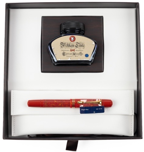 Pelikan GS-101N Bright Red Fountain Pen Medium 14K Nib