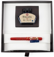 Pelikan GS-101N Bright Red Fountain Pen Medium 14K Nib