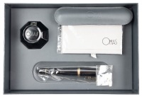 OMAS Paragon Black Gold Fountain Pen Medium 18K Nib