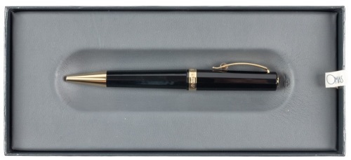 OMAS Milord Black Gold Ballpoint Pen